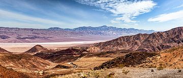 Panorama Death Valley National Park Californië USA van Dieter Walther