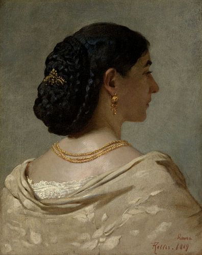 Portret van Nanna Risi, Ferdinand Keller