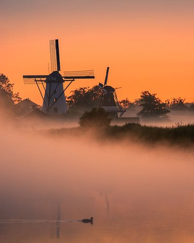 Zonsopkomst, Ten Boer, Groningen, Nederland