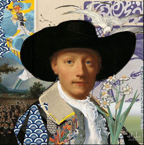 17th-century boy of nobility, portrait by Nicole Habets