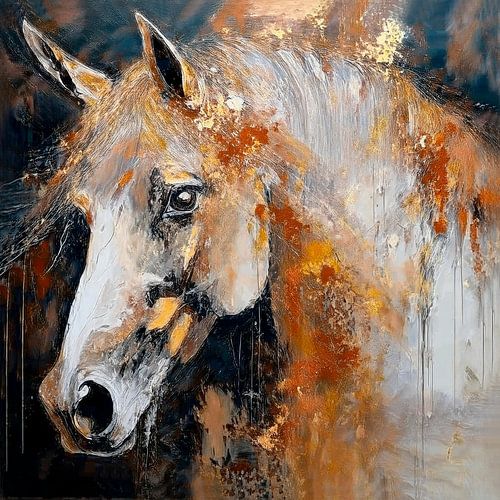 Goldenes Pferd Lipizzaner