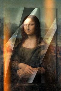 Mona Lisa - wrinkled edition van Gisela- Art for You