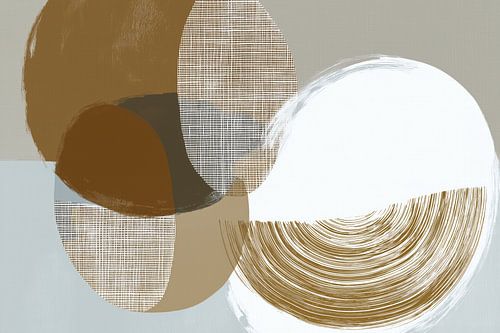 Abstraction aux tons harmonieux de la terre