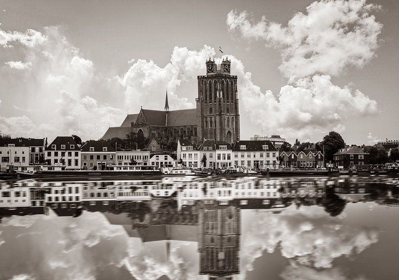 Dordrecht Large Church Skyline by vincent van der vegt