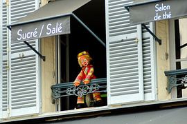 De clown bij het raam van Matthias Stolt