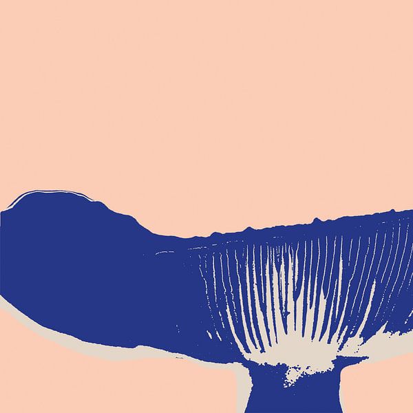 Kinoko - Grafische print paddenstoel popart van Jebinterior ~ notARTificial ~ BuroJEB