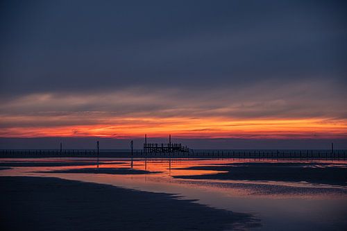 Reflectie op het strand