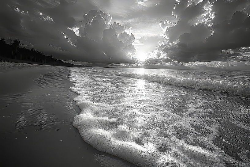 waves on the beach by Egon Zitter