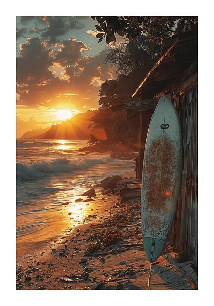 Surfing by Poster Art Shop