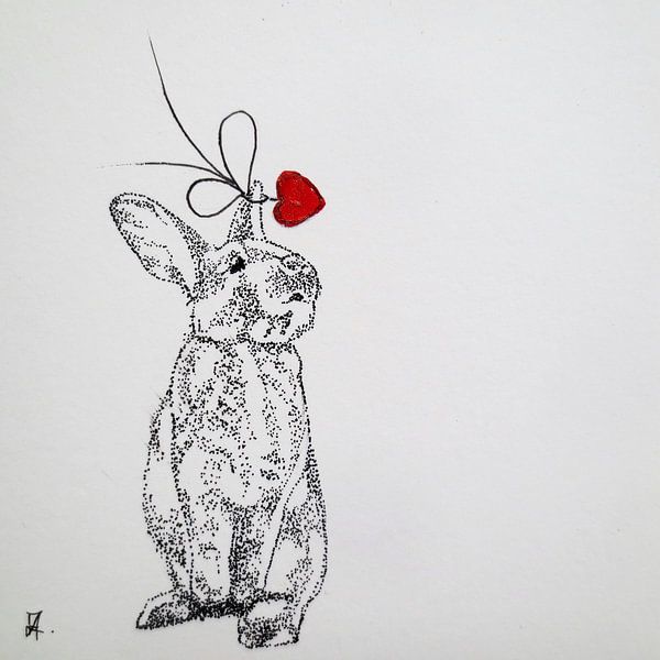 HeartFlow rabbit 1 par Helma van der Zwan