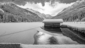 Een winterraam aan de Jägersee in Kleinarl van Christa Kramer