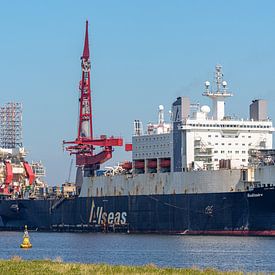 Pijpenleggerschip van Allseas: de Solitaire. van Jaap van den Berg