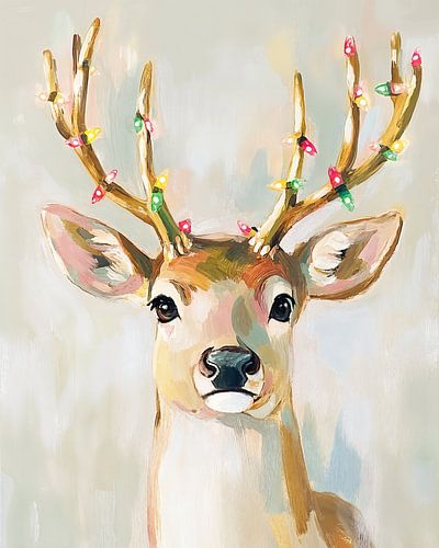 Kersthert | Feestelijk Hert met Lichtjes