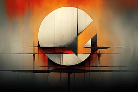 Peinture à l'huile abstraite sur le feu