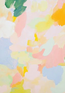 Abstrakt Rosa Hell Frühling Pastell von Niklas Maximilian