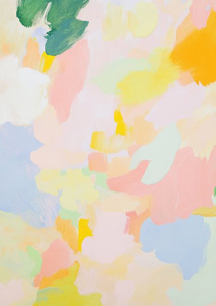 Abstract Pink Light Spring Pastel by Niklas Maximilian