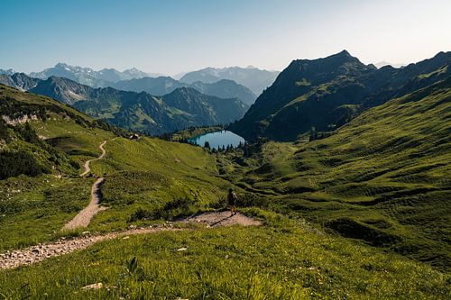 The Seealpsee in the Bavarian Alps