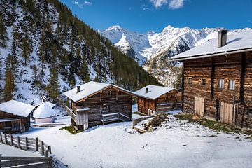 Oberstalleralm in het Arntal, Innervillgraten, Villgratental van Christian Müringer