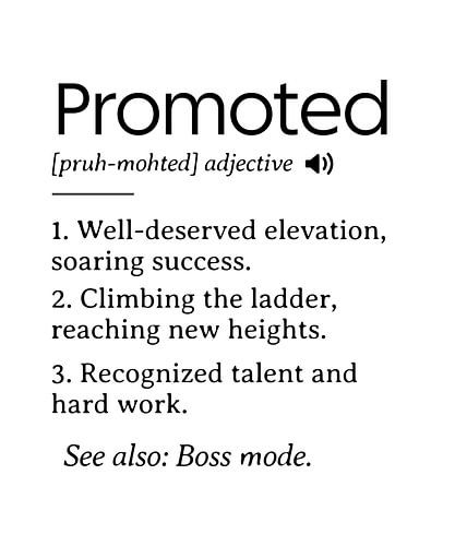 Promotion Congrats, Promoted Coworker Gift Definition
