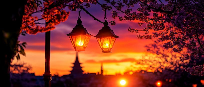 Evening light points by Poster Art Shop