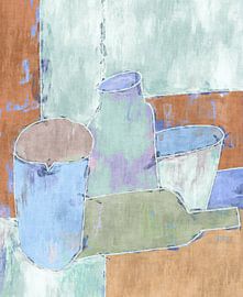 Still life with pottery by Joost Hogervorst