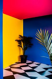 Colourful corners with plant accents by Poster Art Shop