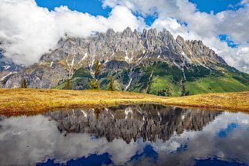 Le Haut-Koenigsbourg en miroir sur Christa Kramer