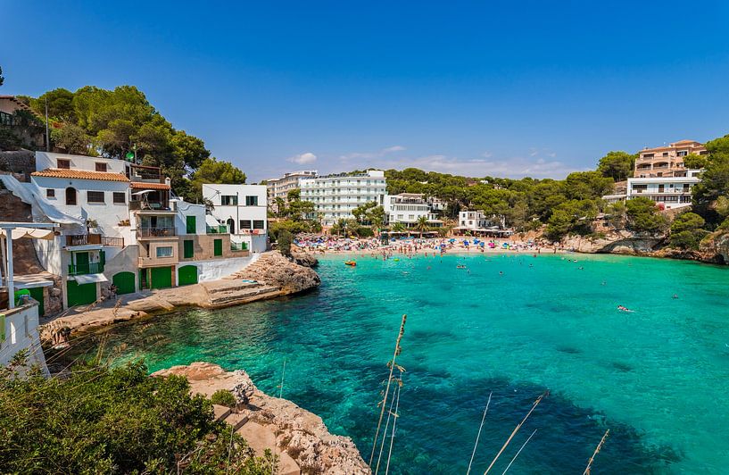 Idyllic beach bay of Cala Santanyi on Mallorca, Spain by Alex Winter