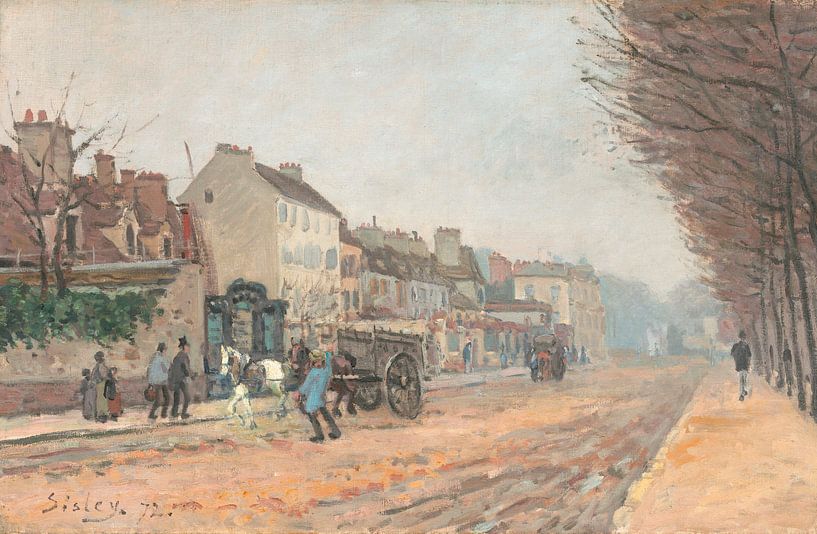 Boulevard Héloïse, Argenteuil, Alfred Sisley van Meesterlijcke Meesters