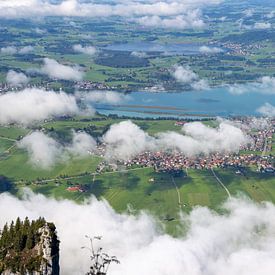 Cloud paths over the Forggensee by Walter G. Allgöwer