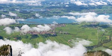Cloud paths over the Forggensee
