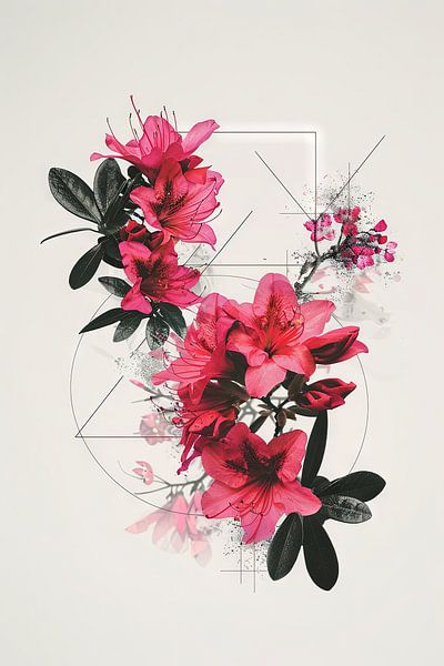 Azalea floral artwork by Poster Art Shop
