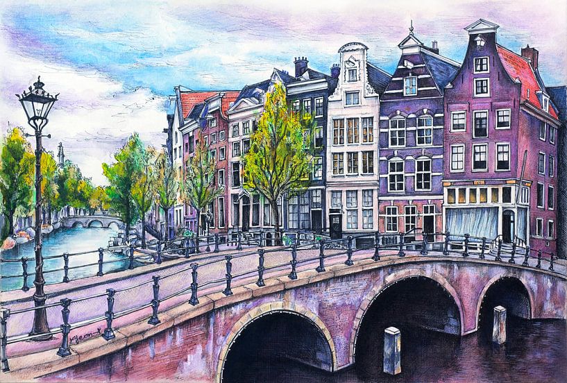 Stad Serie 02 - Amsterdam B van Yeon Yellow-Duck Choi