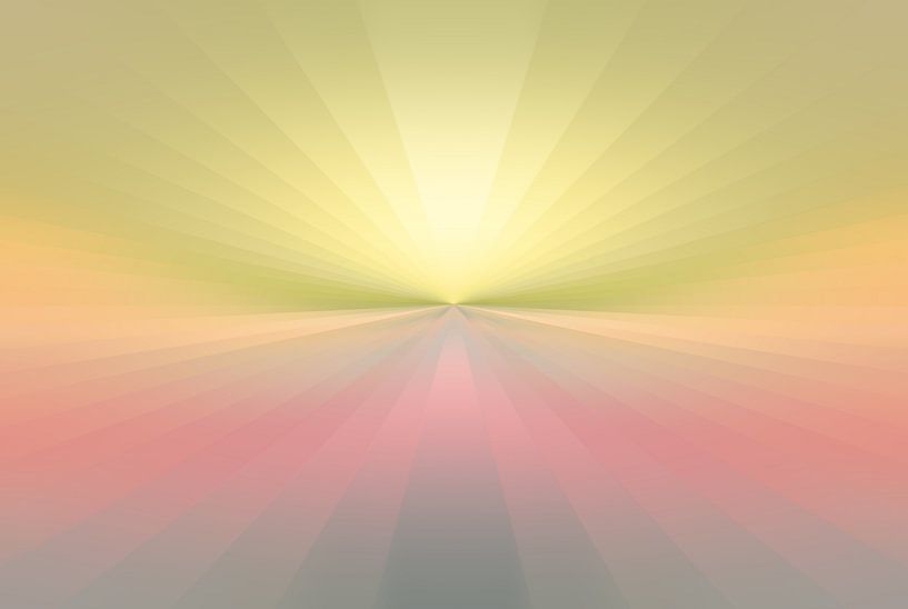 Une lumière rayonnante entourée de couleurs pastel par Lisette Rijkers