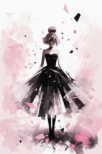 Abstracte moderne ballerina