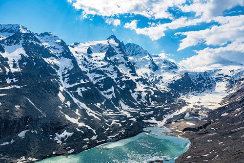 Montagne Grossglockner en Autriche au printemps sur Sjoerd van der Wal Photographie