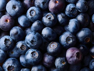 Blueberries in rich ultramarine