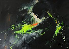 Abstract Women's Painting | Silent Colour Burst by Eye catching paintings