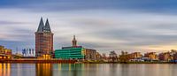 Skyline Roermond, lange belichting zonsondergang van Teun Ruijters thumbnail