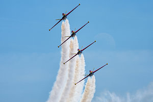 Vorführung des Teams „Patrouille Tranchant“.