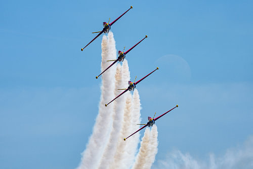Vorführung des Teams „Patrouille Tranchant“.