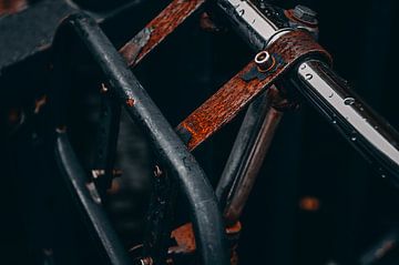 Rusty Bikes on Amsterdam's Canal in Autumn by Inez Nina Aarts