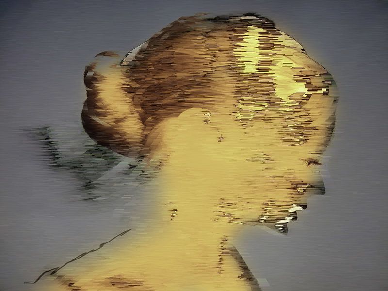 36.  Vrouw, silhouet, portret, Caca. van Alies werk