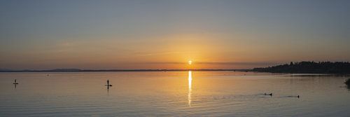 Zonsondergang aan de Chiemsee