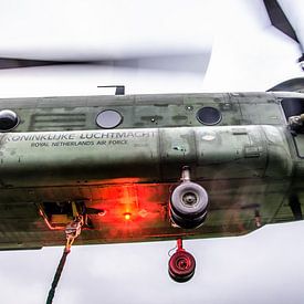 Chinook transport helicopter during a logistics exercise by Floris Oosterveld