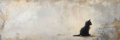 Chat avec des tons de terre