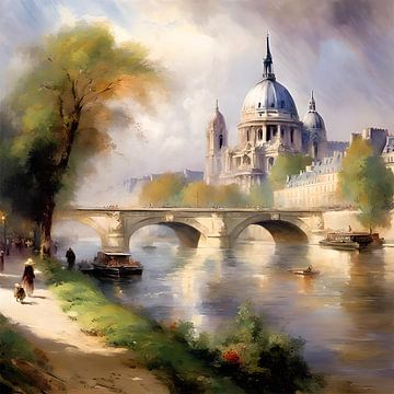 The Seine in Paris by Gert-Jan Siesling