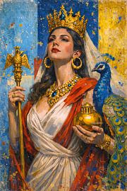 Painting of the Roman goddess Juno. by Johannes