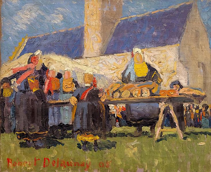 Bretonischer Markt von Robert Delaunay von Peter Balan