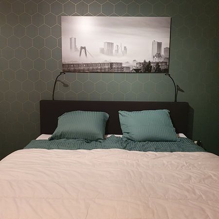 Rotterdam skyline in the fog